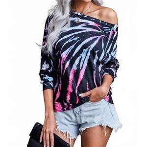 NEW FULL TIME PURCHASE valerie tie dye top in multi